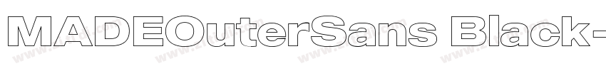 MADEOuterSans Black字体转换